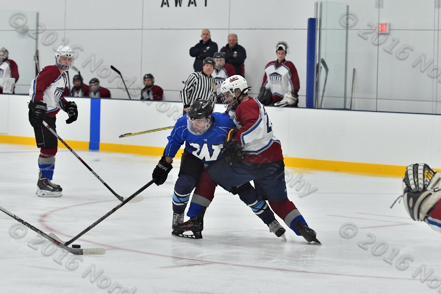 Wheaton College Men\'s Ice Hockey vs Middlesex Community College. - Photo By: KEITH NORDSTROM